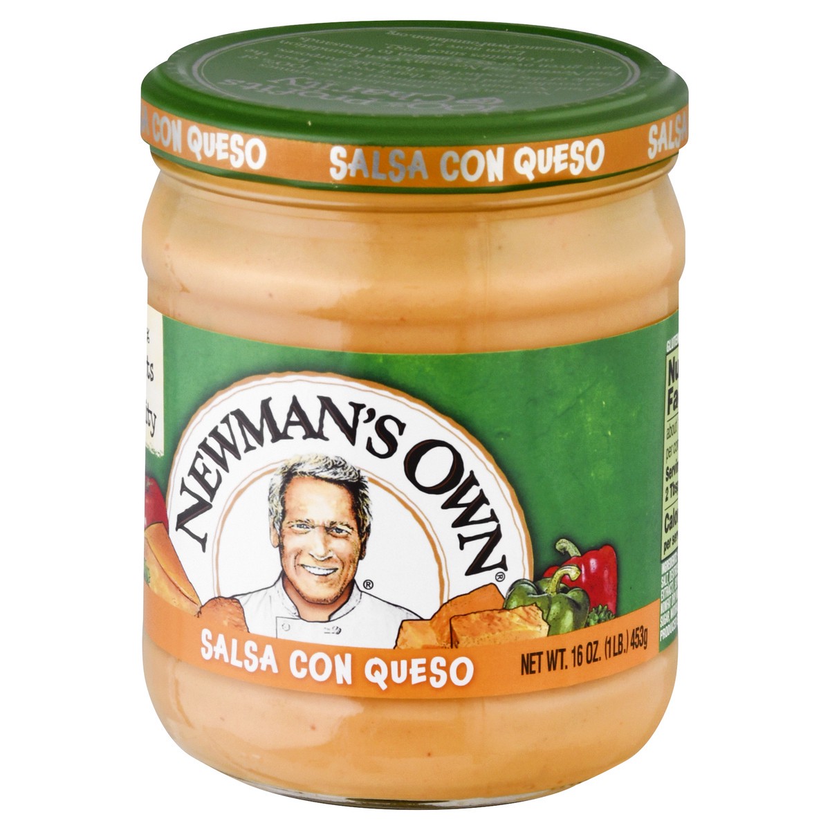 slide 3 of 9, Newman's Own Salsa Con Queso 16 oz, 16 oz