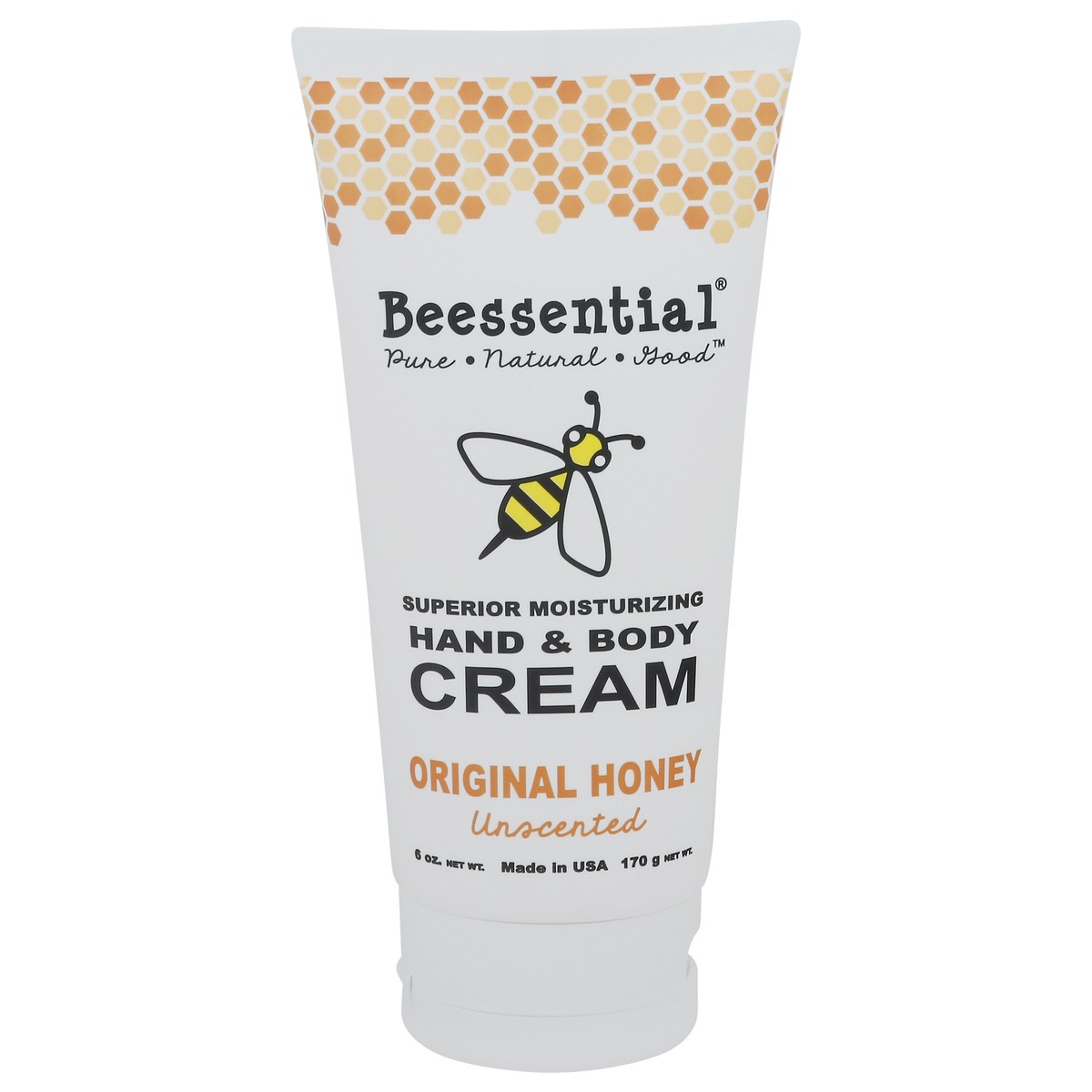 slide 1 of 10, Beessential Unscented Original Honey Hand & Body Cream 6 oz, 6 oz