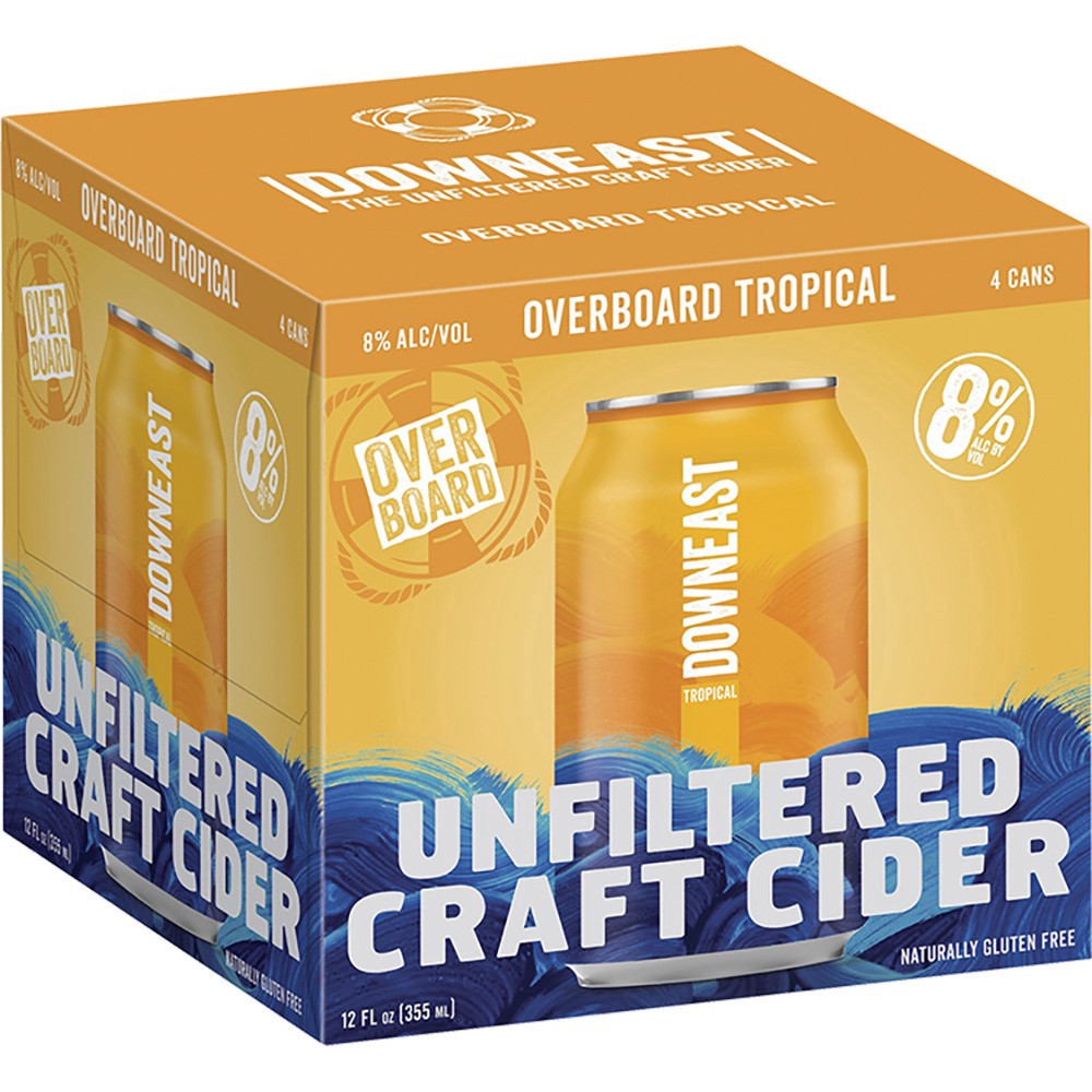 slide 1 of 1, Downeast Overboard Tropical, 4 ct; 12 oz