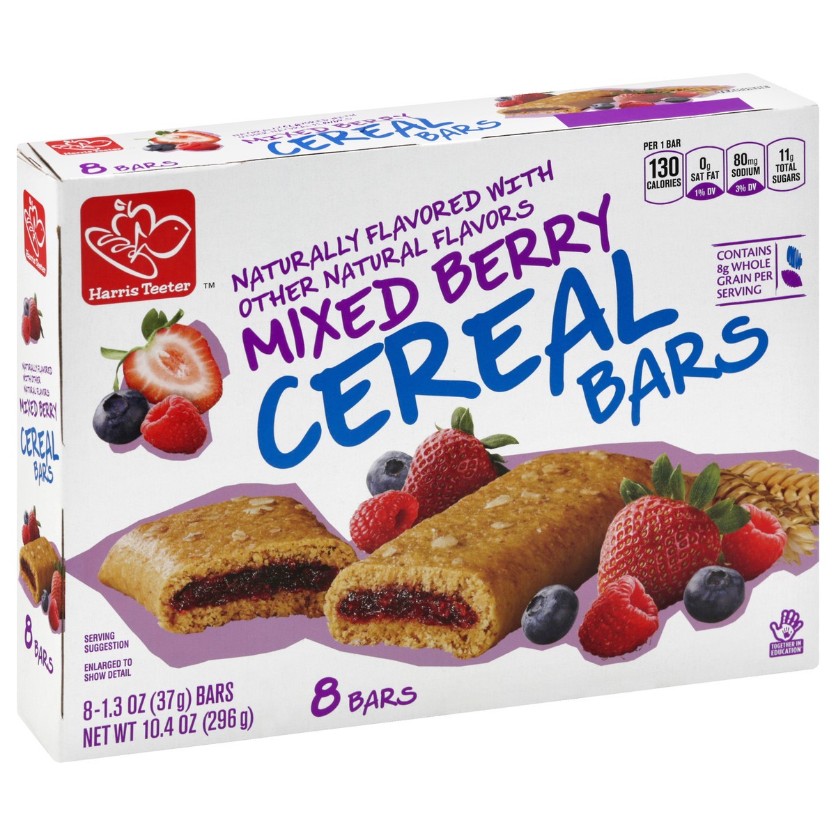 slide 4 of 10, Harris Teeter Mixed Berry Cereal Bars, 10.4 oz