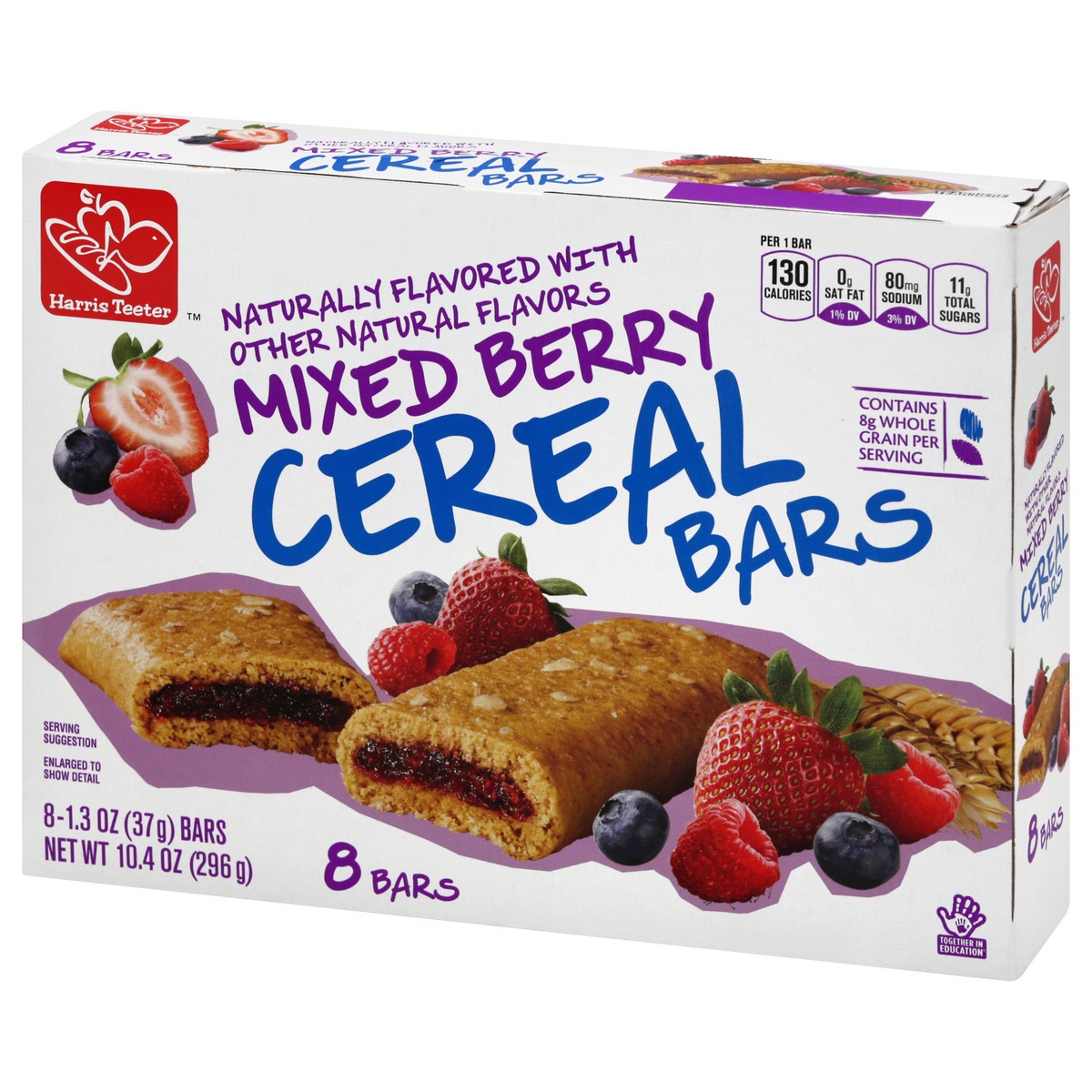 slide 7 of 10, Harris Teeter Mixed Berry Cereal Bars, 10.4 oz