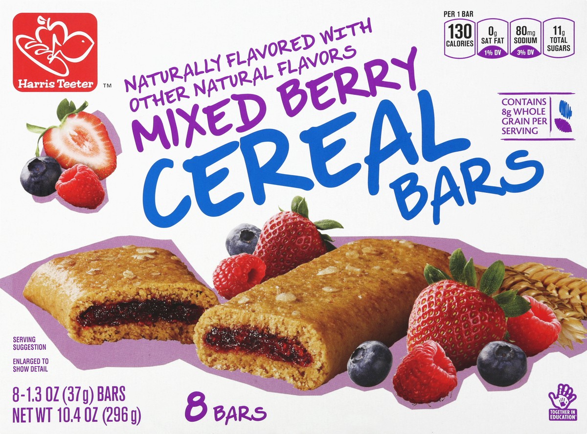 slide 3 of 10, Harris Teeter Mixed Berry Cereal Bars, 10.4 oz