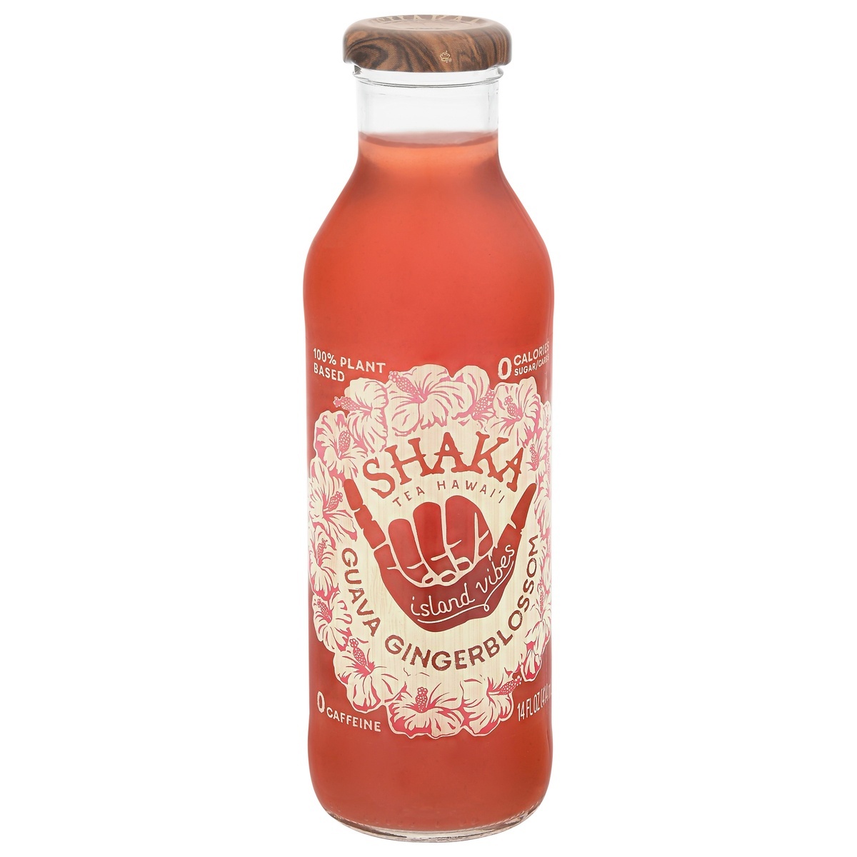 slide 1 of 1, Shaka Tea Guava Gingerblossom Hawaiian Mamaki Tea - 14 fl oz Glass Bottle, 