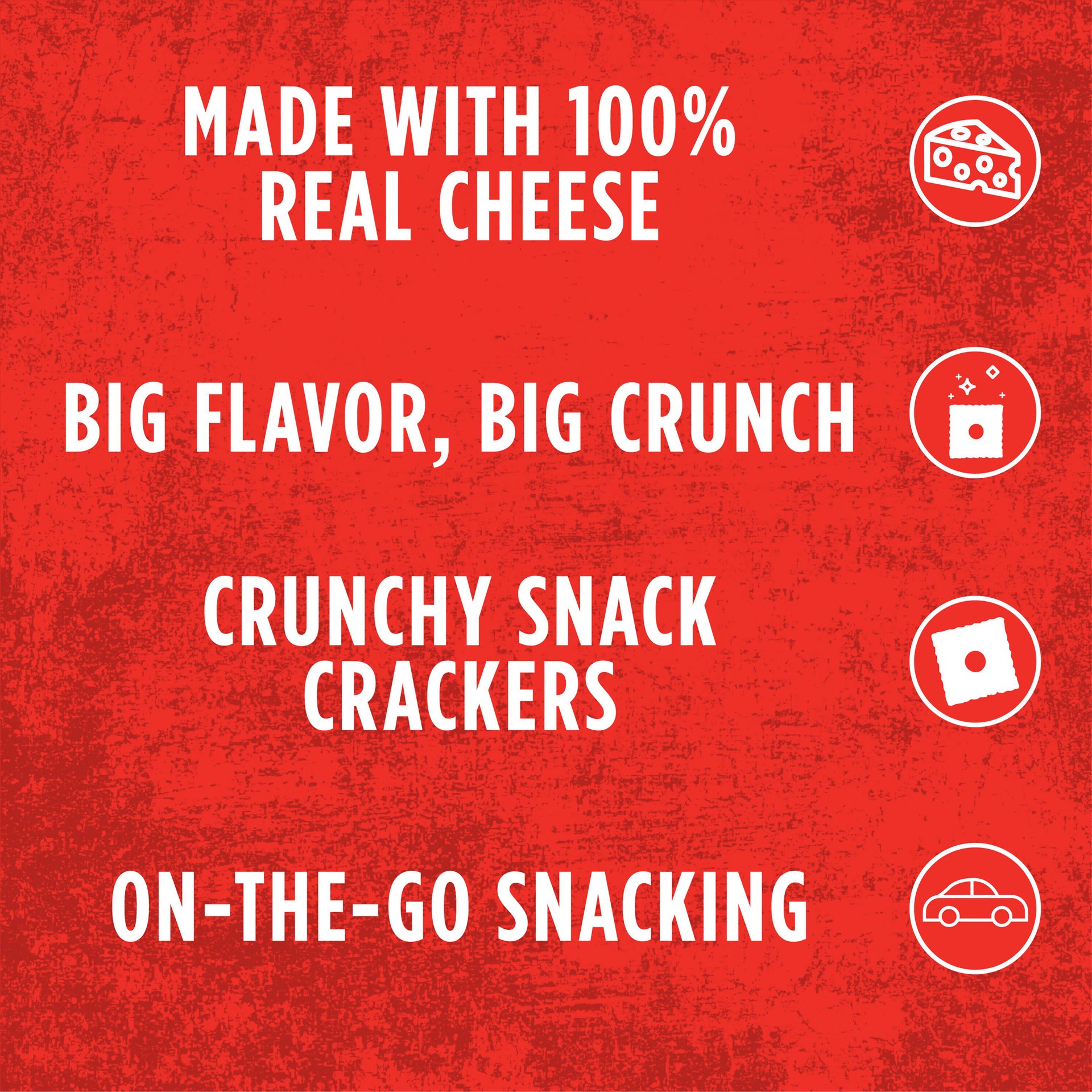 slide 5 of 5, Cheez-It Grooves Sharp White Cheddar Cheese Crackers, 1 ct