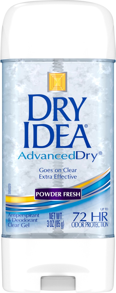 slide 5 of 11, Dry Idea Powder Fresh Antiperspirant Clear Gel, 3 oz, 3 oz