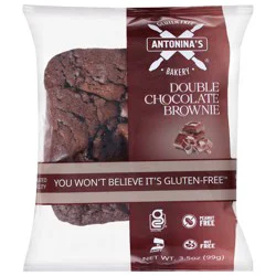 Antonina's Gluten-Free Bakery Double Chocolate Brownie 3.5 oz