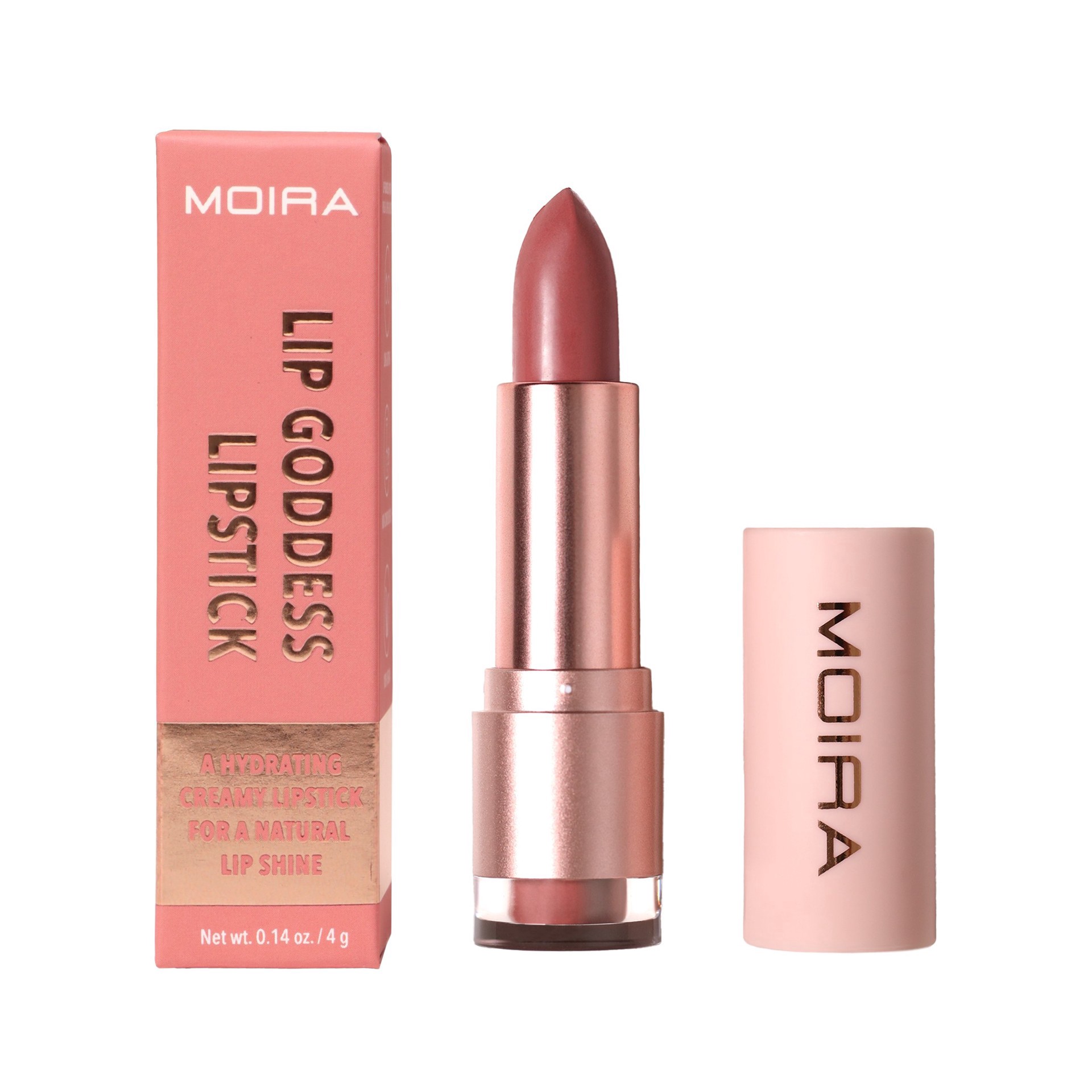 slide 1 of 1, Moira Lip Goddess Lipstick - 001 Adore, 1 ct