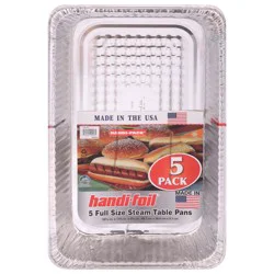 Handi-Foil Full Size Steam Table Pans 5 ea