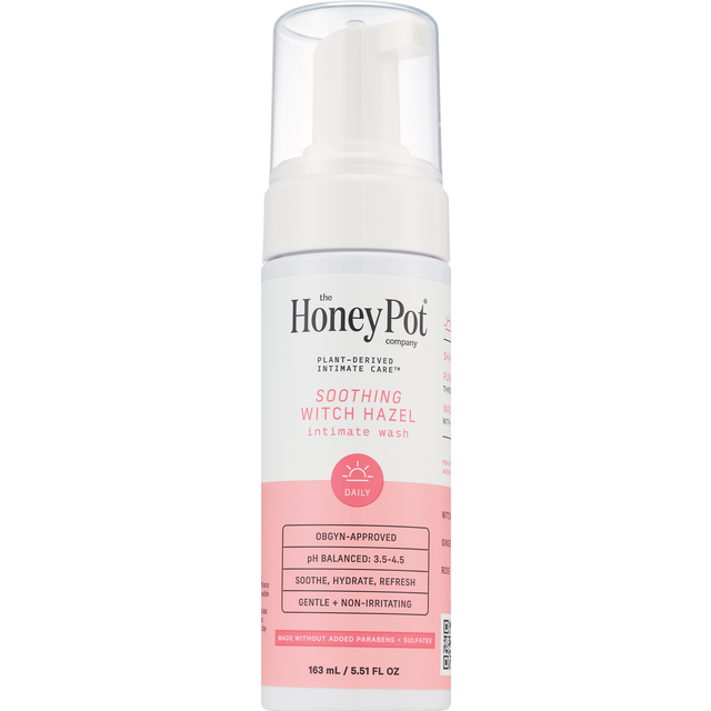 slide 1 of 4, The Honey Pot Company Soothing Witch Hazel Intimate Wash 5.51 fl oz, 5.51 oz