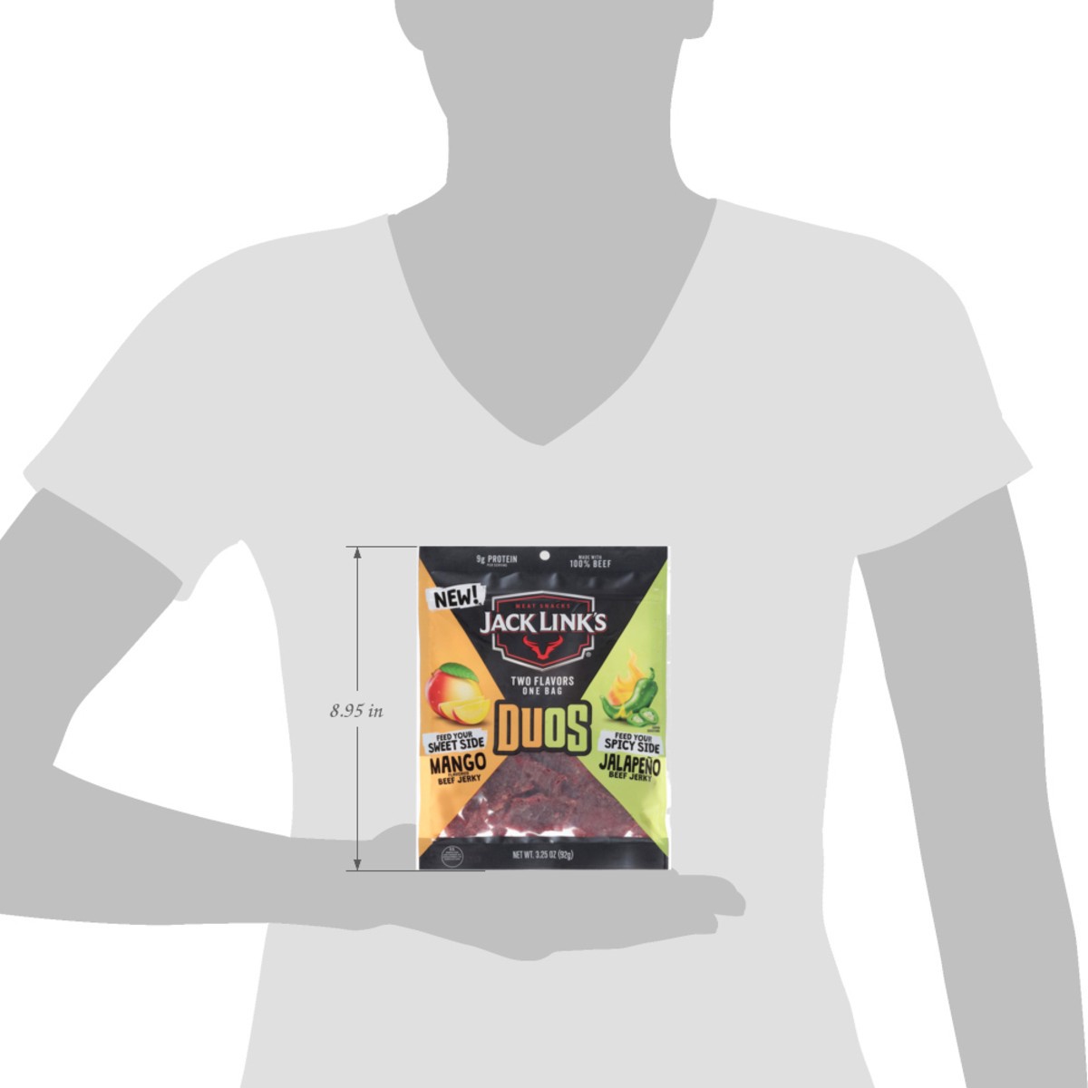 slide 8 of 15, Jack Link's Duos Mango/Jalapeno Beef Jerky 3.25 oz, 3.25 oz