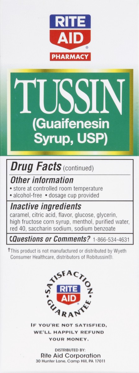 slide 5 of 5, Rite Aid Pharmacy Tussin, Chest Congestion, 8 fl oz