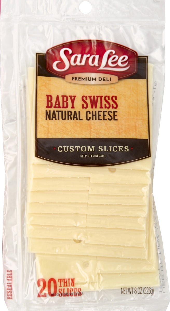 slide 3 of 3, Sara Lee Sliced Baby Swiss Cheese, 8 oz