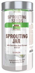 NOW Natural Foods Sprouting Jar - 1/2 Gallon