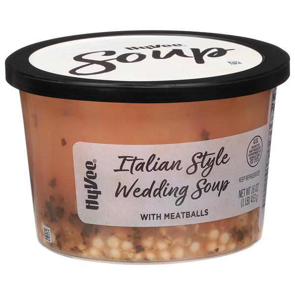 slide 1 of 1, Hy-vee Italian Style Wedding Soup With Meatballs, 16 oz