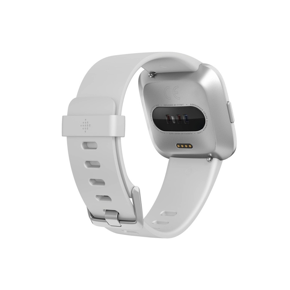 slide 3 of 6, Fitbit Versa Lite Smartwatch with Small Large Band - White, 1 ct