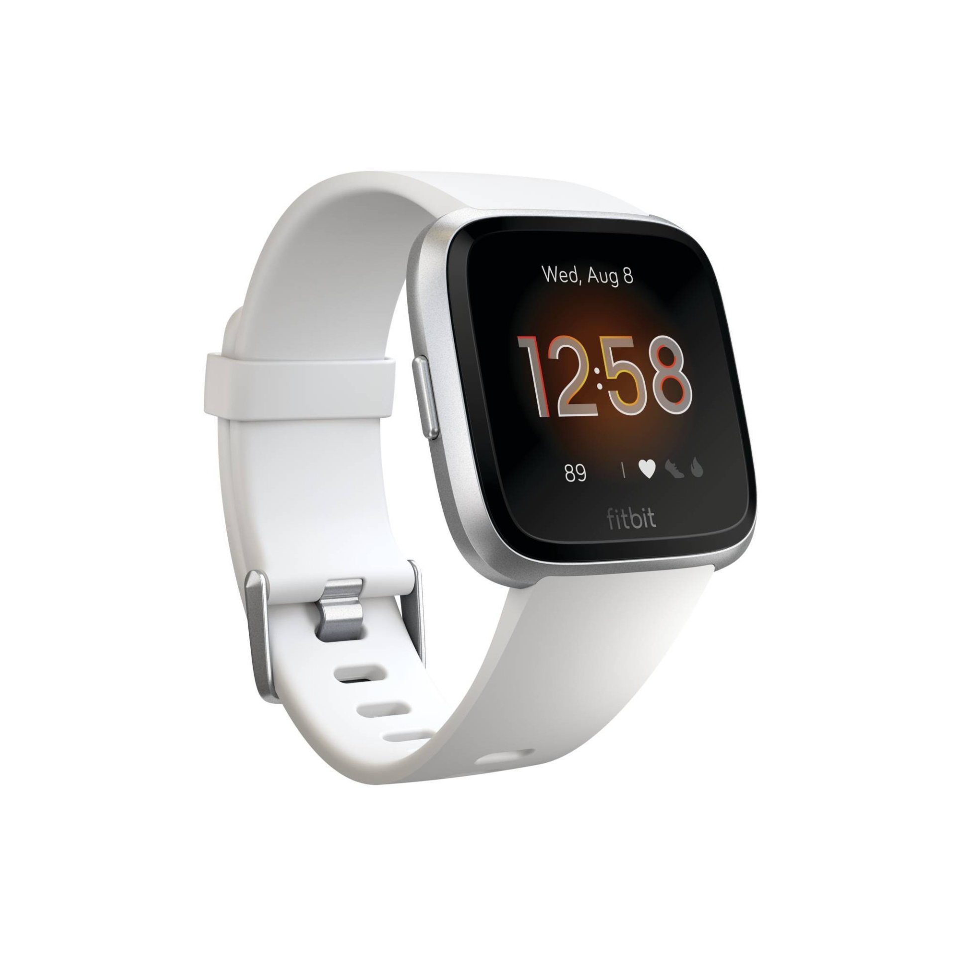 slide 1 of 6, Fitbit Versa Lite Smartwatch with Small Large Band - White, 1 ct