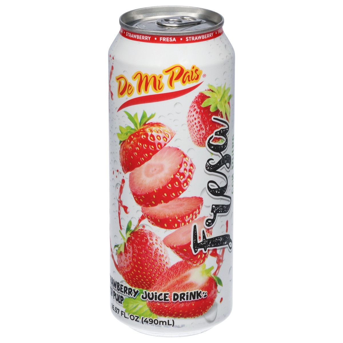 slide 7 of 14, De Mi Pais Strawberry Juice Drink with Pulp - 16.57 fl oz, 16.57 fl oz