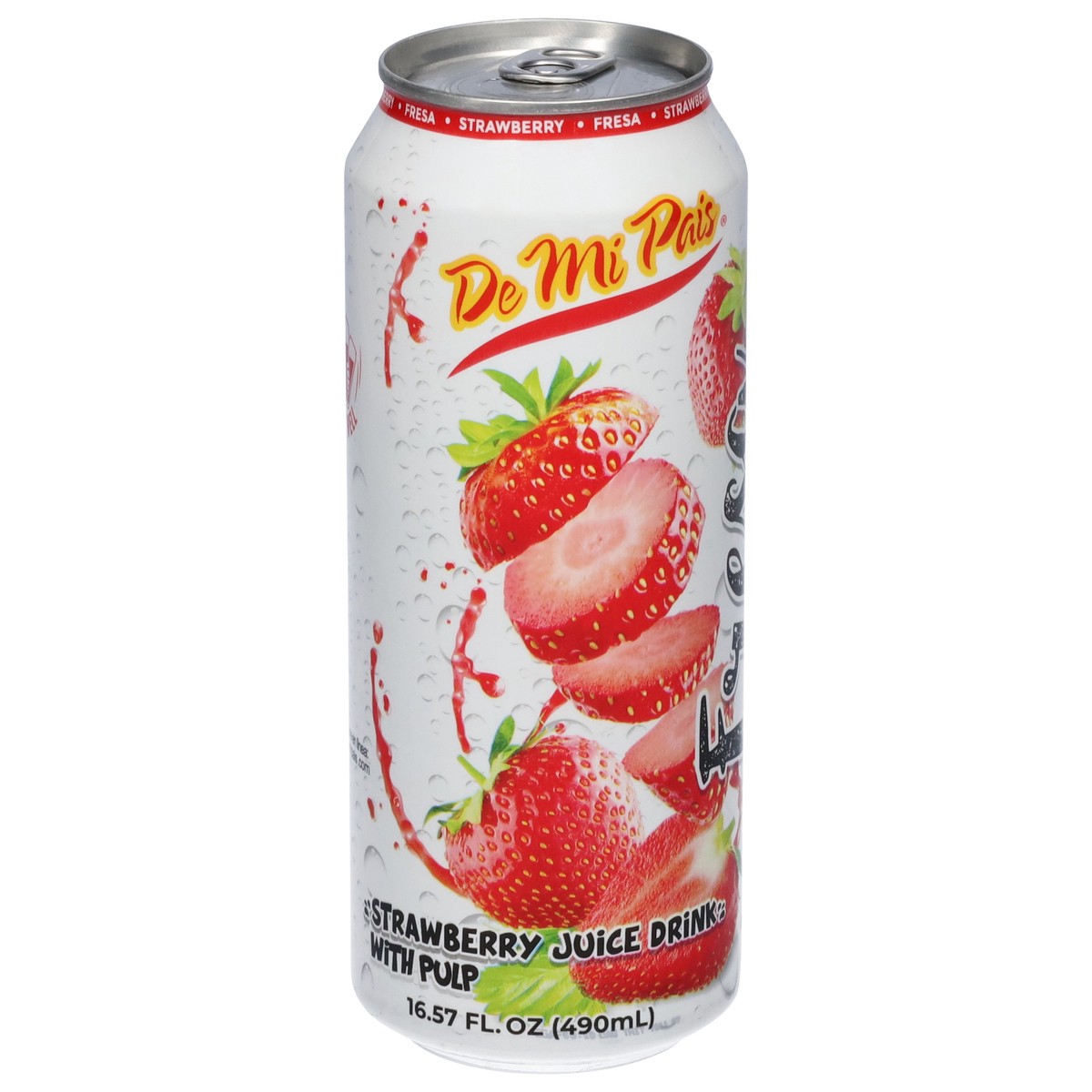 slide 14 of 14, De Mi Pais Strawberry Juice Drink with Pulp - 16.57 fl oz, 16.57 fl oz