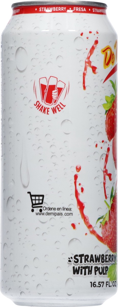 slide 12 of 14, De Mi Pais Strawberry Juice Drink with Pulp - 16.57 fl oz, 16.57 fl oz