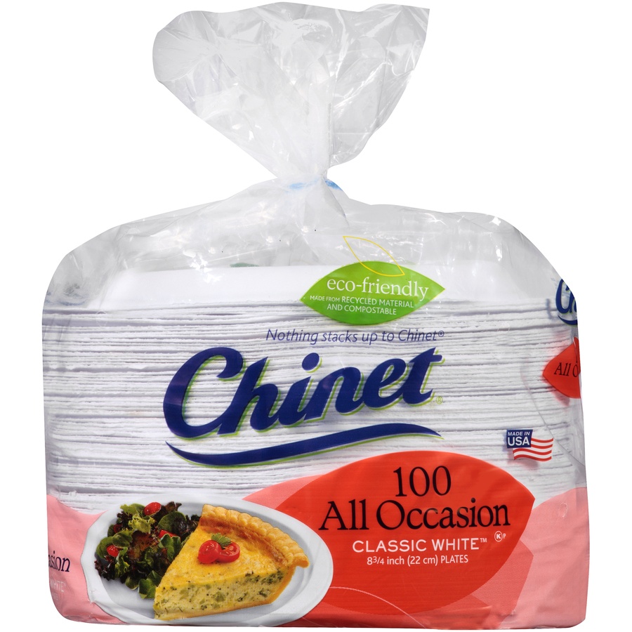 slide 1 of 4, Chinet All Occasion Plate, 100 ct