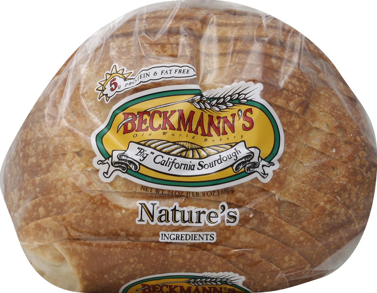 slide 5 of 5, Beckmanns Big Sour Round Bread - 24 Oz, 24 oz