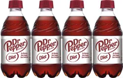 Diet Dr Pepper Soda, 12 fl oz bottles, 8 pack