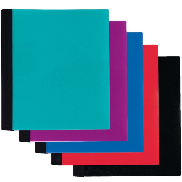 slide 1 of 8, Office Depot Brand Spiral Stellar Poly Notebook, 9'' X 11'', 1 Subject, College Ruled, 100 Sheets, 58% Recycled, Assorted Colors, 100 ct