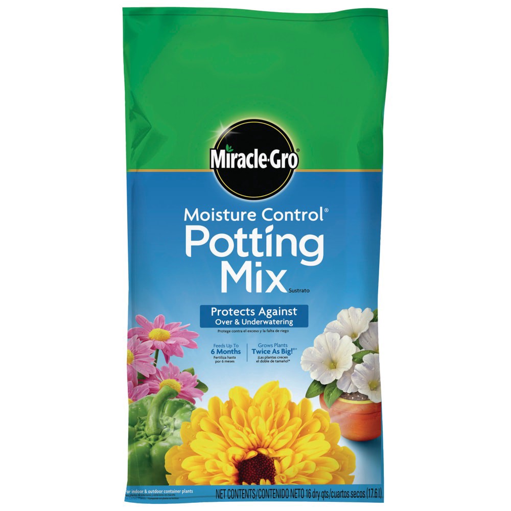 slide 1 of 1, Miracle-Gro Potting Mix 8.08 lb, 16 qt
