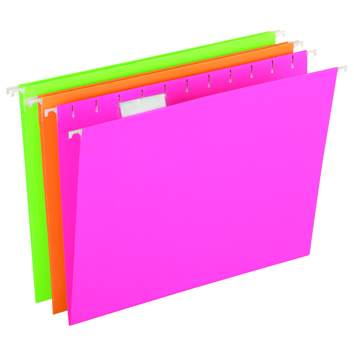 slide 1 of 1, Pendaflex Glow Hanging Folders, Asssorted, 12 ct