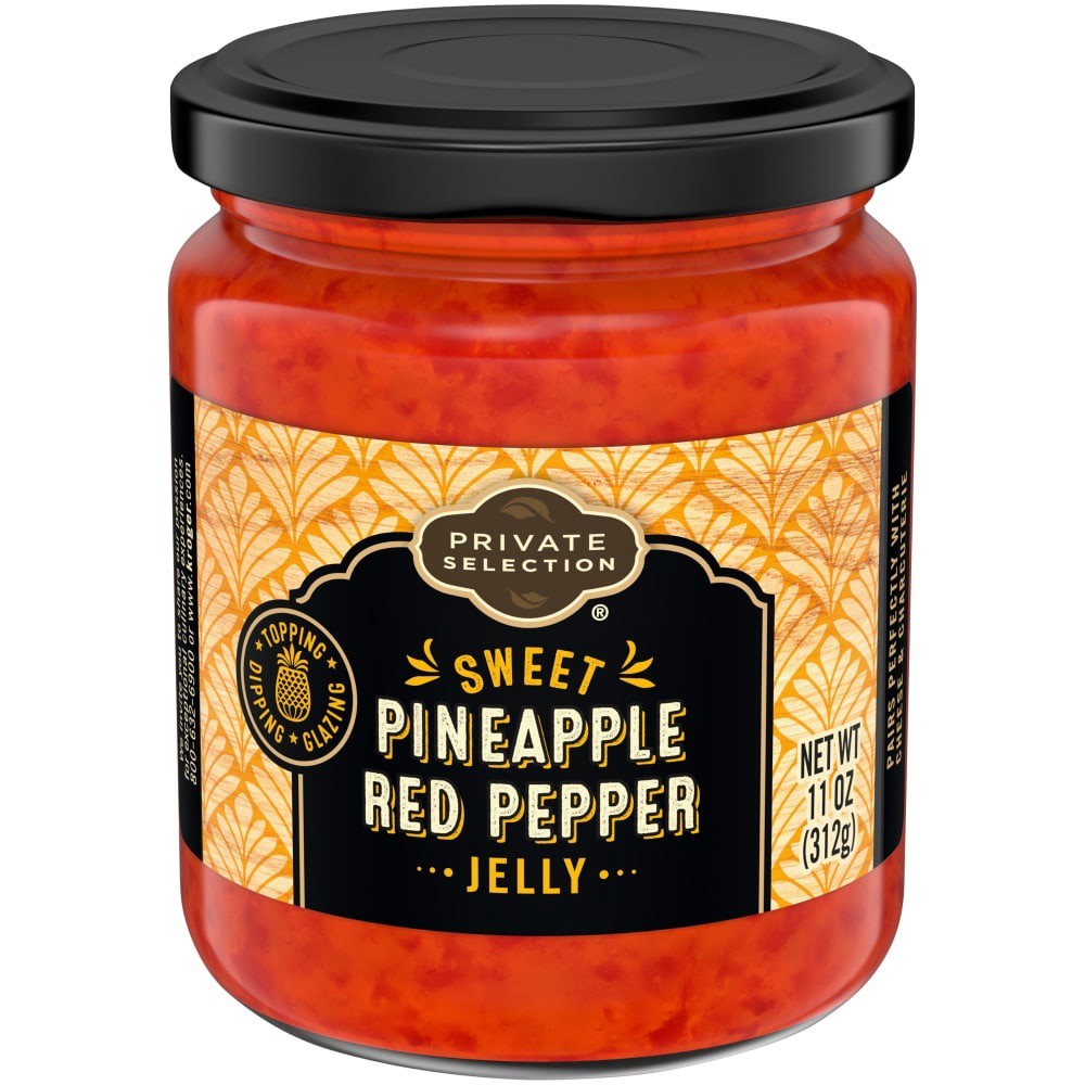 slide 2 of 3, Private Selection Sweet Pineapple Red Pepper Jelly, 11 oz