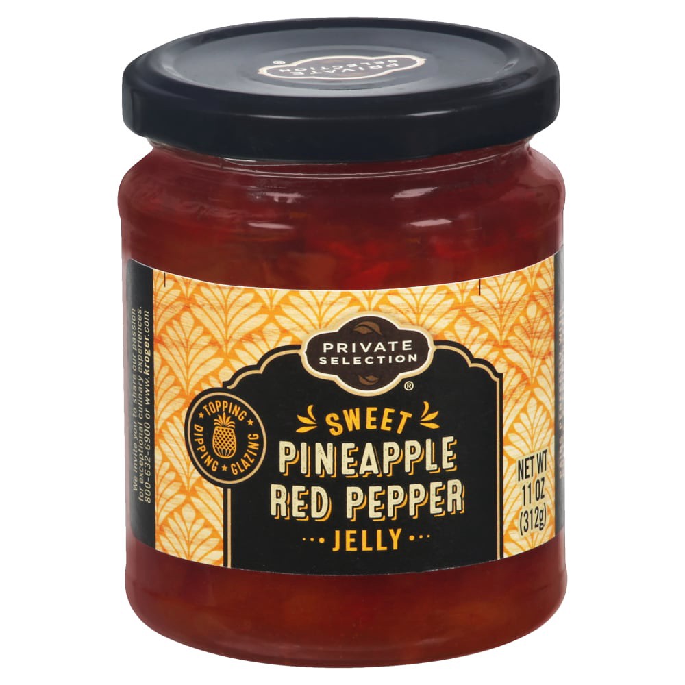 slide 1 of 3, Private Selection Sweet Pineapple Red Pepper Jelly, 11 oz