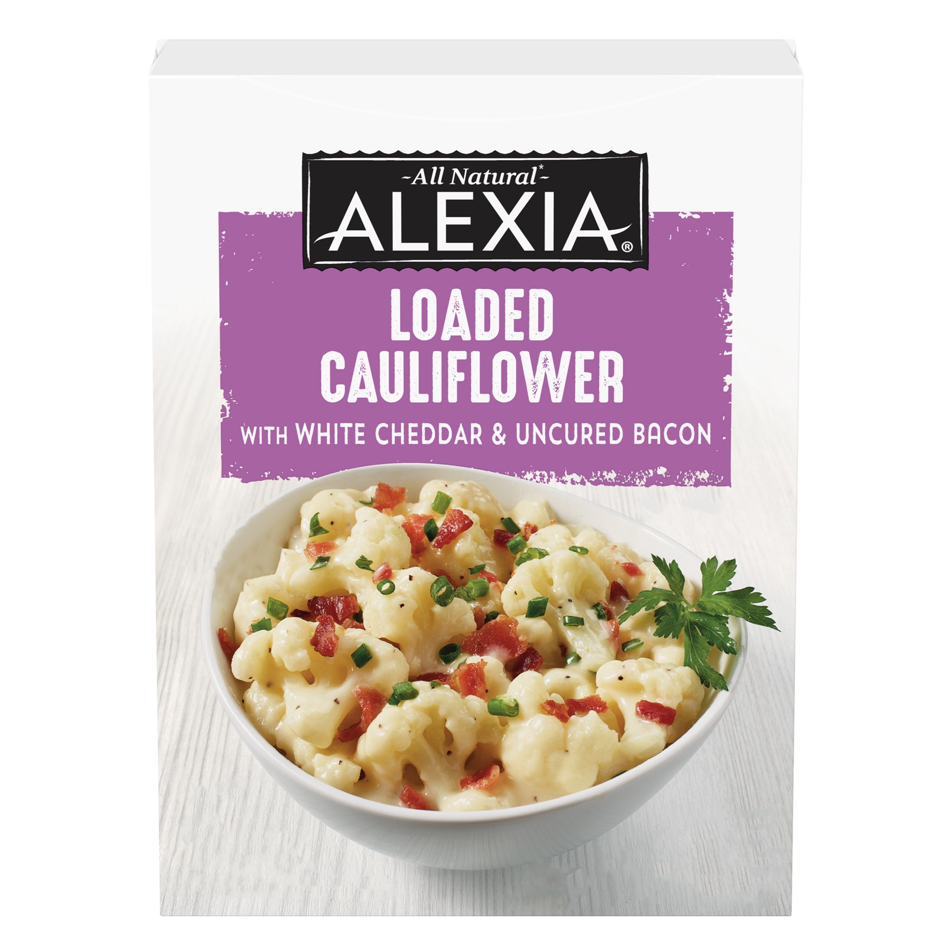 slide 1 of 5, Alexia Loaded Cauliflower with White Cheddar & Uncured Bacon 10 oz, 10 oz