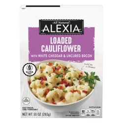 Alexia All Natural Loaded Cauliflower With White Cheddar & Uncured Bacon