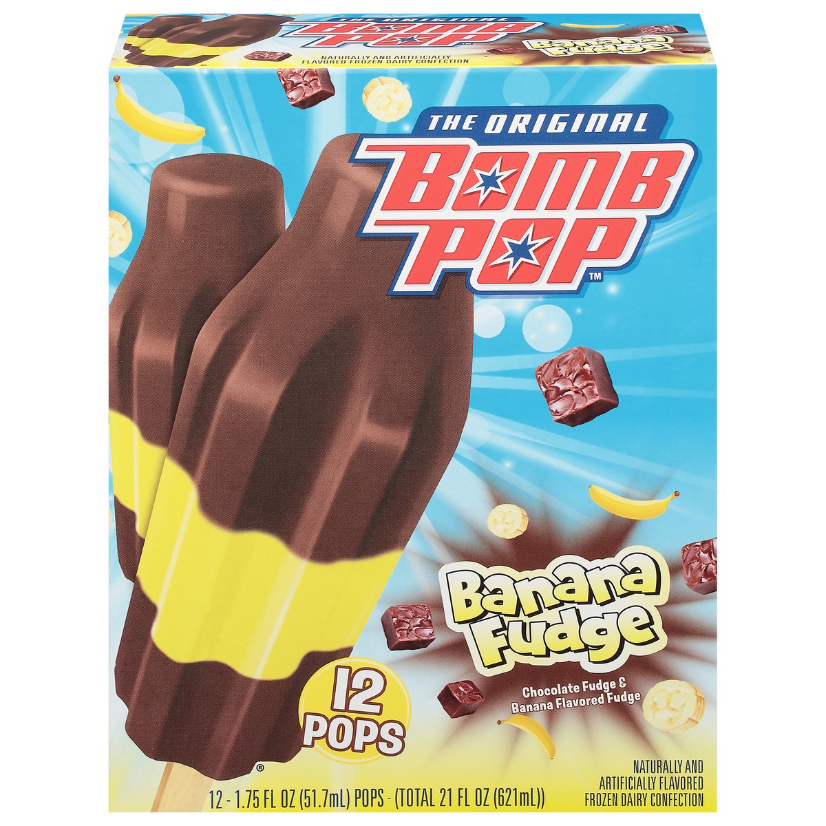 slide 1 of 5, Bomb Pop Banana Fudge Bar, 21 fl oz