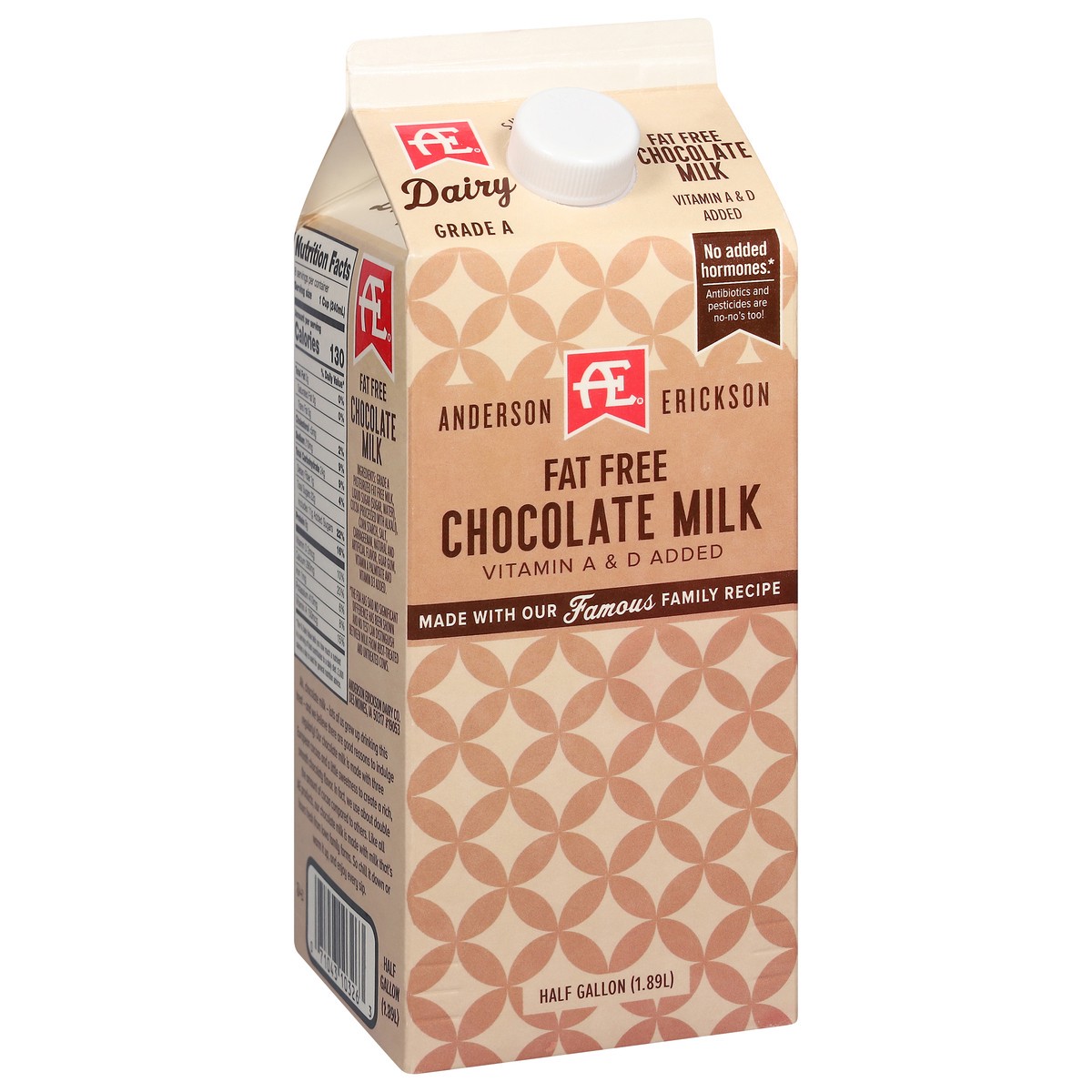 slide 5 of 9, Anderson Erickson Dairy Fat Free Chocolate Milk 0.5 gal, 1/2 gal