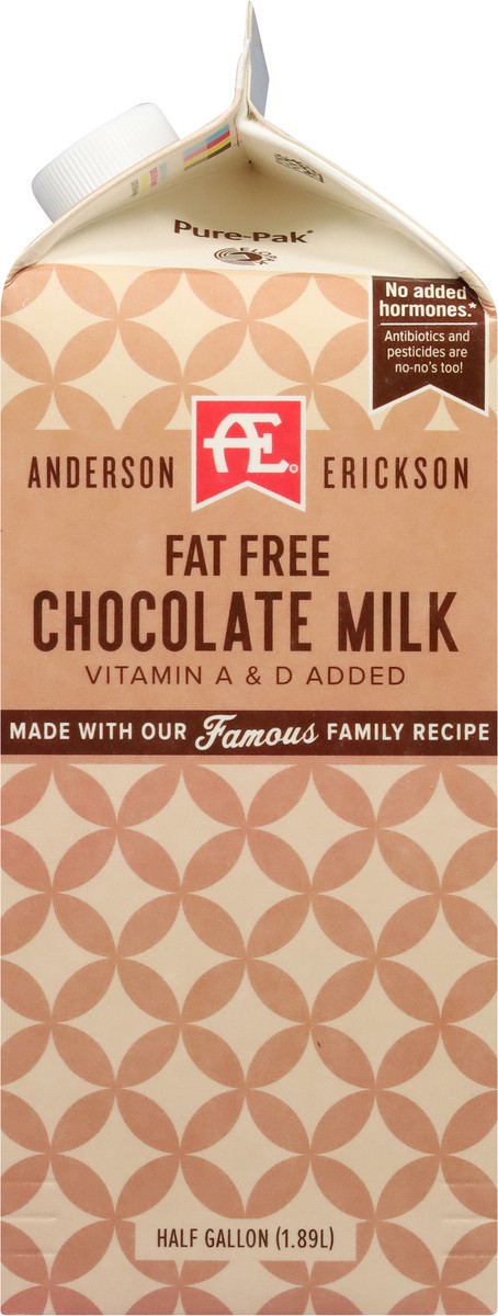 slide 8 of 9, Anderson Erickson Dairy Fat Free Chocolate Milk 0.5 gal, 1/2 gal