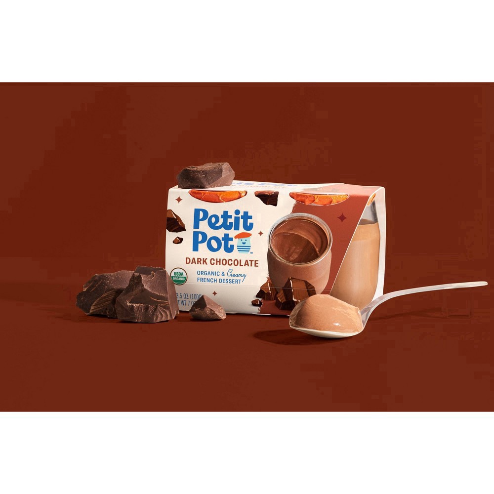 slide 44 of 61, Petit Pot Organic & Creamy Dark Chocolate French Dessert 2 - 4 oz Pots, 2 ct