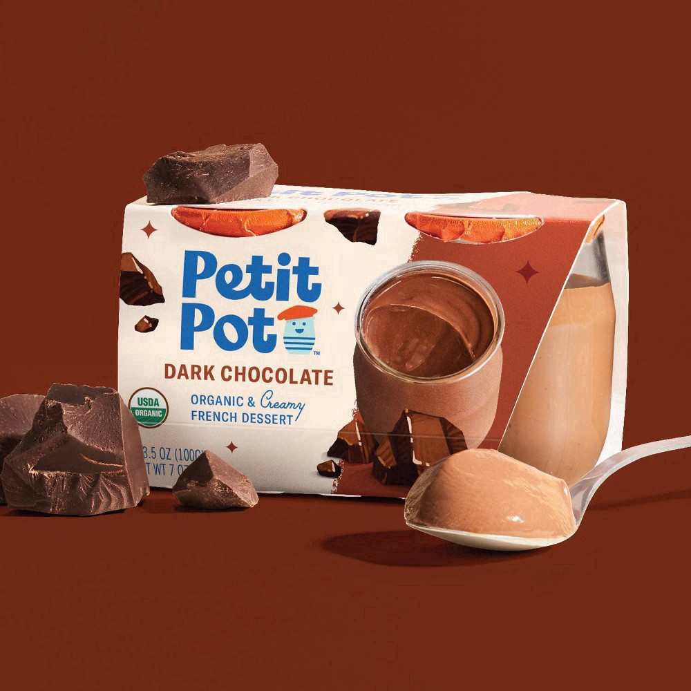 slide 29 of 61, Petit Pot Organic & Creamy Dark Chocolate French Dessert 2 - 4 oz Pots, 2 ct