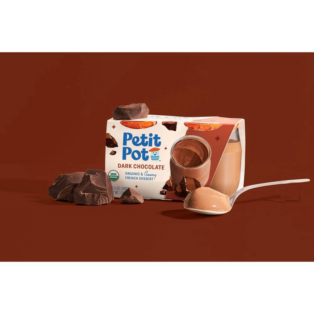 slide 38 of 61, Petit Pot Organic & Creamy Dark Chocolate French Dessert 2 - 4 oz Pots, 2 ct