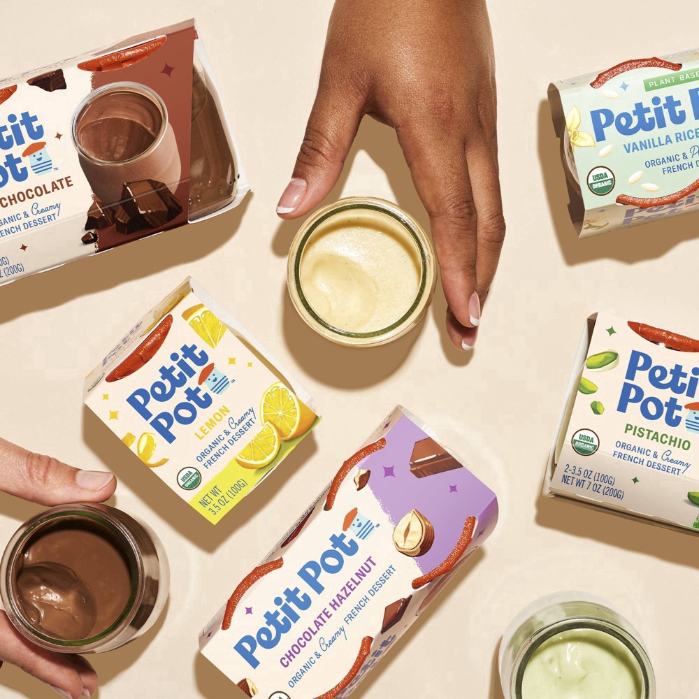 slide 58 of 61, Petit Pot Organic & Creamy Dark Chocolate French Dessert 2 - 4 oz Pots, 2 ct