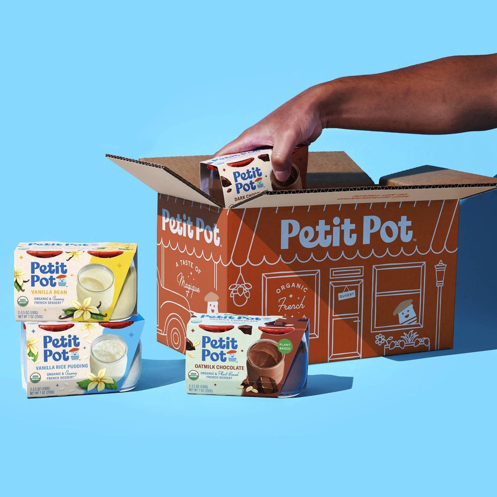 slide 19 of 61, Petit Pot Organic & Creamy Dark Chocolate French Dessert 2 - 4 oz Pots, 2 ct