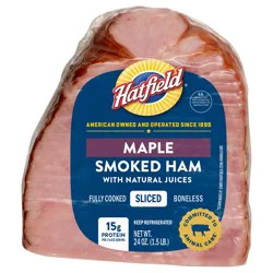 Hatfield Maple Boneless Sliced Ham 24 Oz - 24 Oz