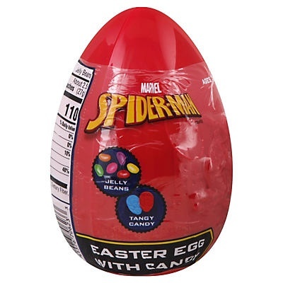 slide 1 of 1, Marvel Spiderman Giant Easter Egg Assorted Candy Mix, 3.75 oz