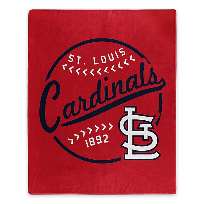 slide 1 of 1, MLB St. Louis Cardinals Jersey Raschel Throw Blanket, 1 ct