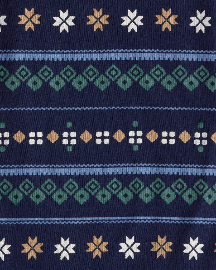 slide 5 of 5, Carter's Baby Boy 4-Pack Fair Isle Long-Sleeve Multipack Bodysuits - Blue/Navy/Green Blue/Grey/Navy/Green 9M, 1 ct