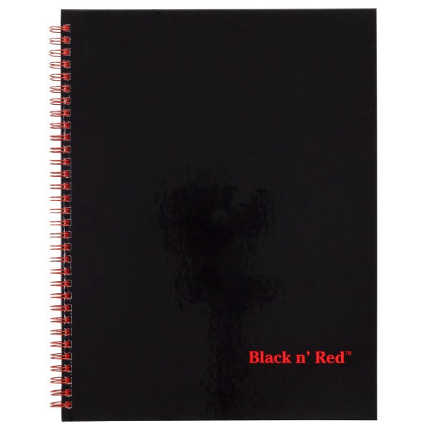 slide 7 of 7, Black n' Red Business Notebook,1 Subject, Legal Ruled - Black/Red, 70 ct