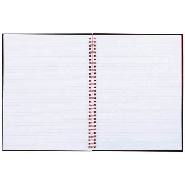 slide 5 of 7, Black n' Red Business Notebook,1 Subject, Legal Ruled - Black/Red, 70 ct