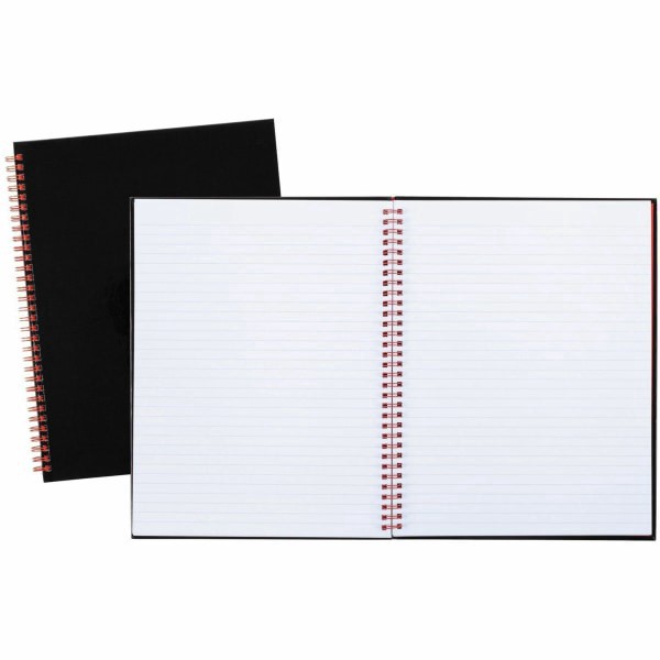 slide 2 of 7, Black n' Red Business Notebook,1 Subject, Legal Ruled - Black/Red, 70 ct