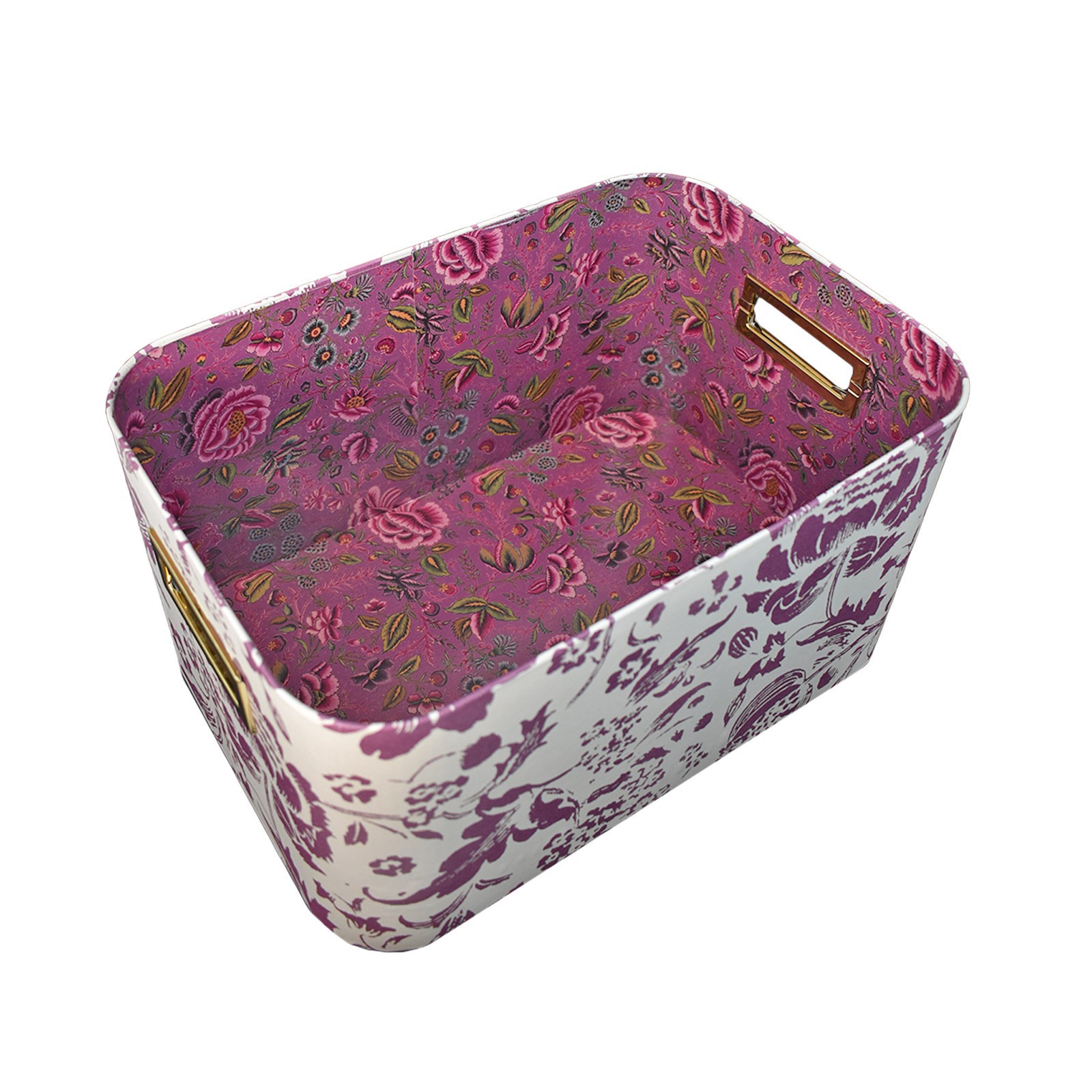 slide 5 of 5, Large Floral Decorative Box By Ashland, 14 in x 10 in x 7.5 in