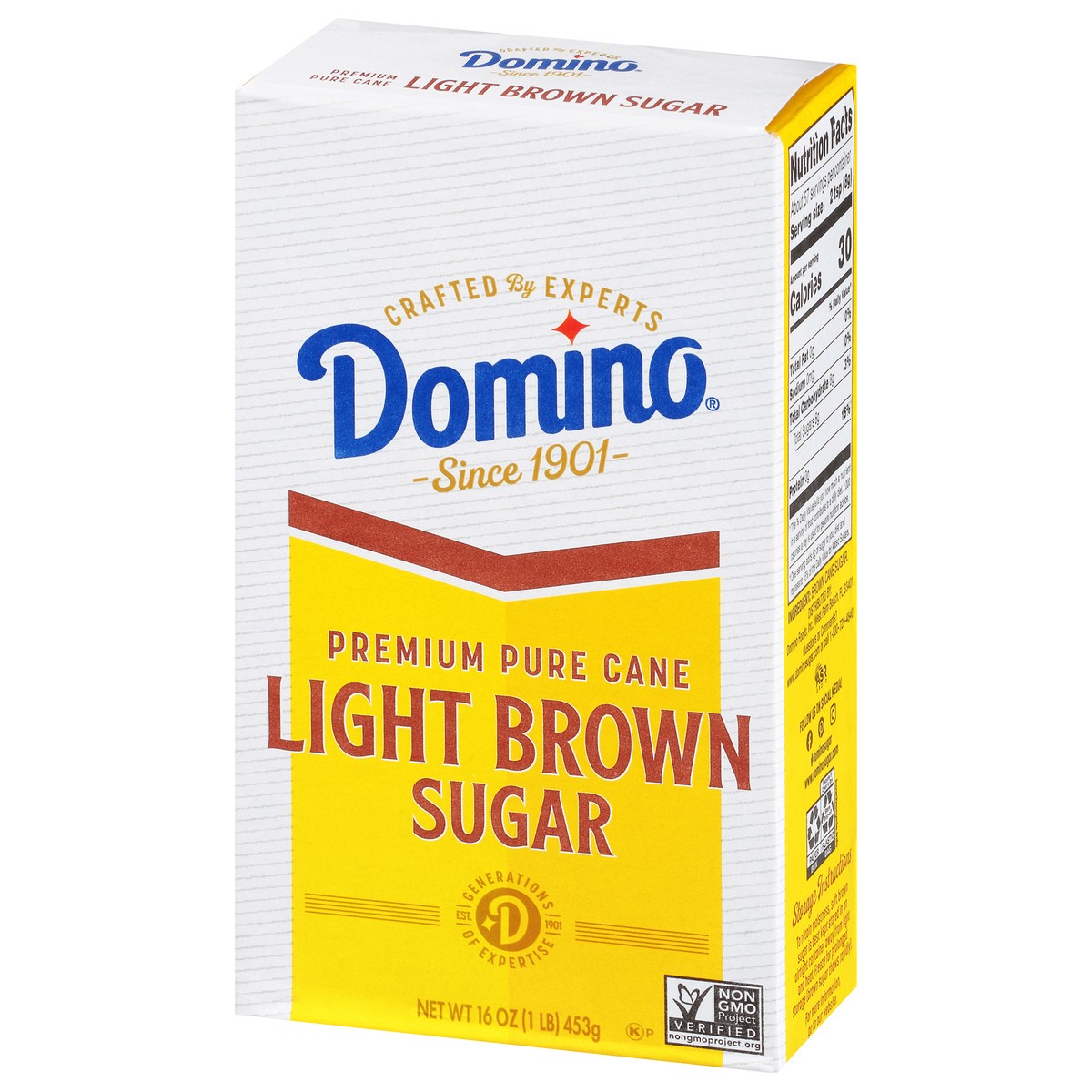 slide 6 of 14, Domino Light Brown Sugar, 1 lb
